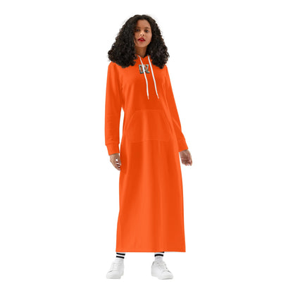 Vestido DAZ con capucha largo, informal y ligero para mujer