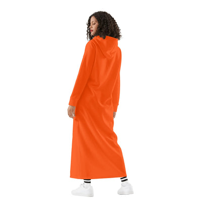 Vestido DAZ con capucha largo, informal y ligero para mujer