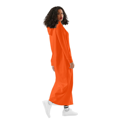 Vestido DAZ con capucha largo, informal y ligero para mujer
