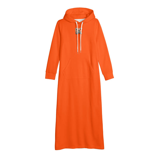 Vestido DAZ con capucha largo, informal y ligero para mujer