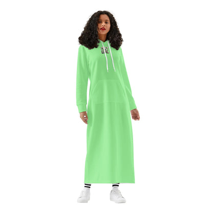 Vestido DAZ con capucha largo, informal y ligero para mujer