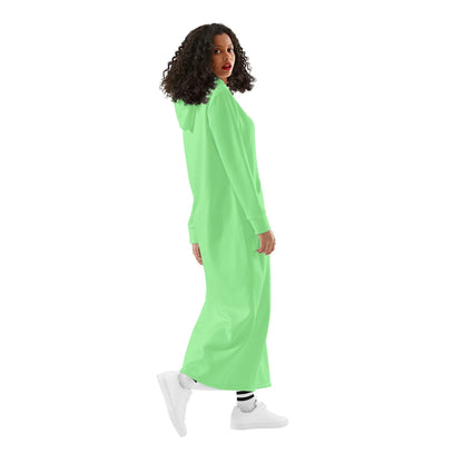 Vestido DAZ con capucha largo, informal y ligero para mujer