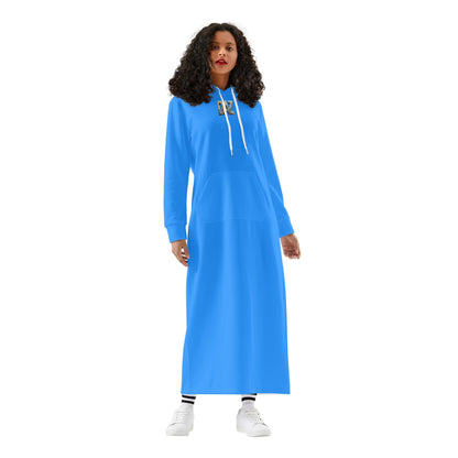 Vestido DAZ con capucha largo, informal y ligero para mujer