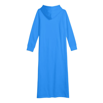 Vestido DAZ con capucha largo, informal y ligero para mujer