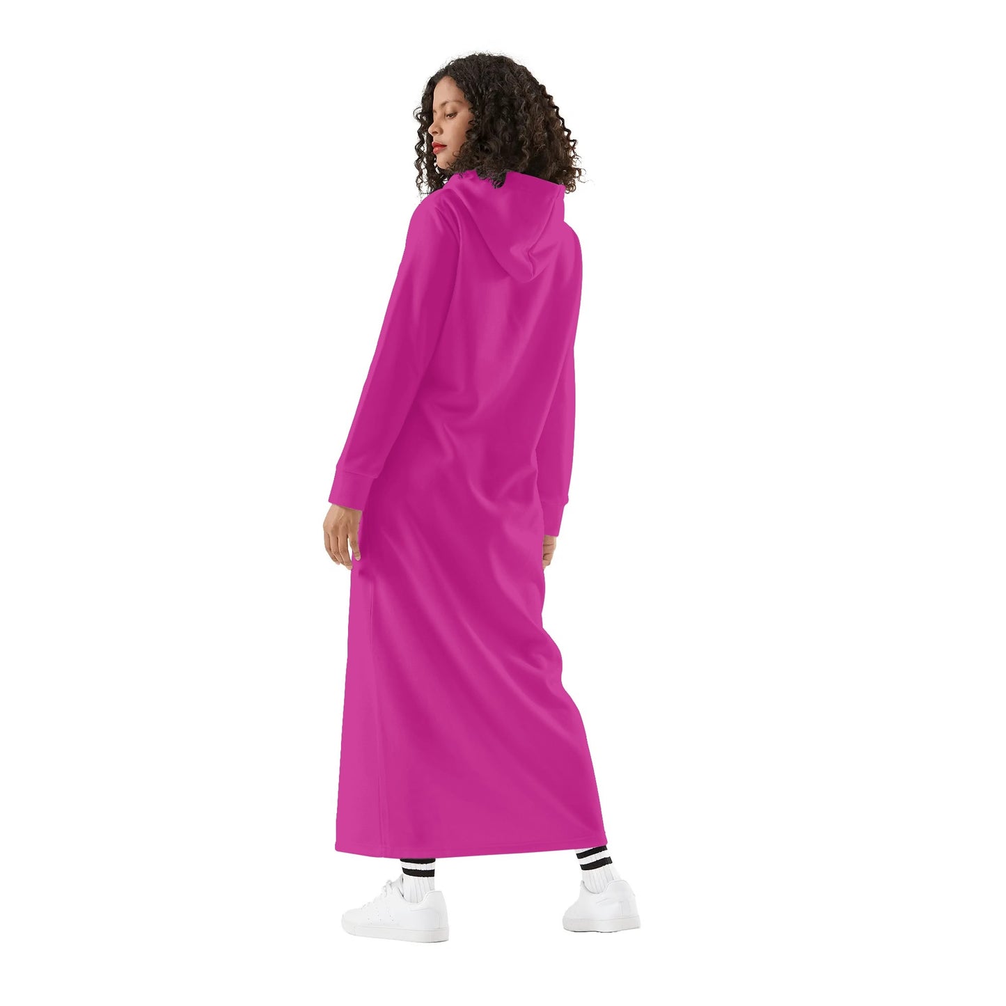 Vestido DAZ con capucha largo, informal y ligero para mujer