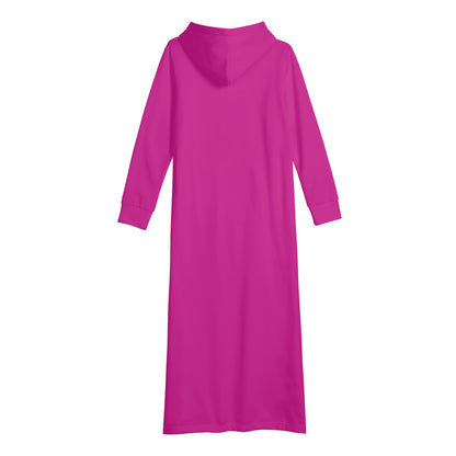 Vestido DAZ con capucha largo, informal y ligero para mujer