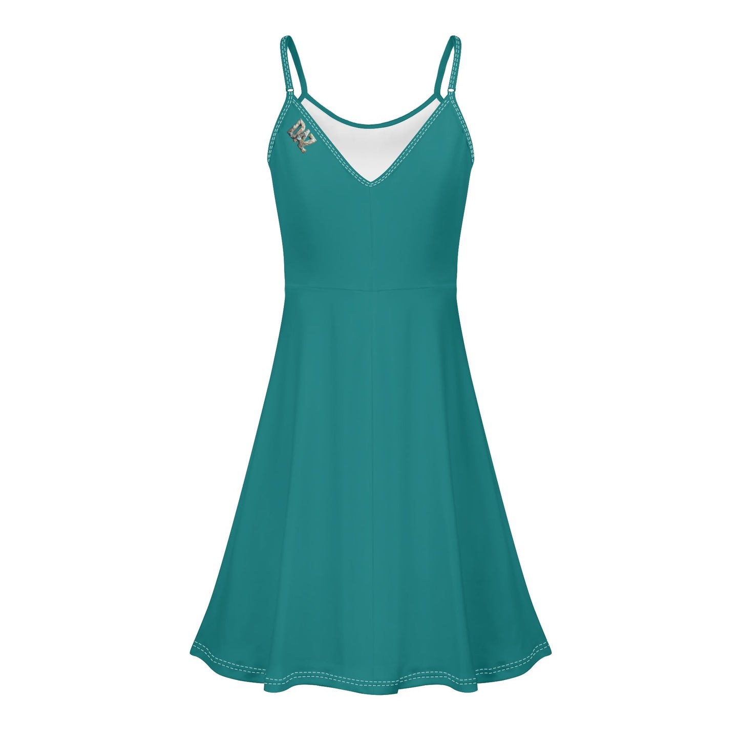Vestido corto DAZ con tirantes finos ajustables y sin mangas para mujer
