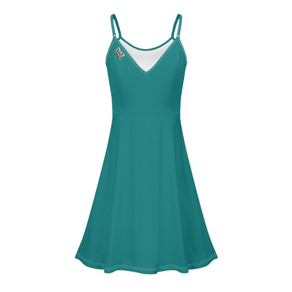 Vestido corto DAZ con tirantes finos ajustables y sin mangas para mujer
