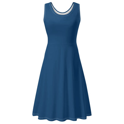 Vestido DAZ de tirantes con cuello redondo y sin mangas