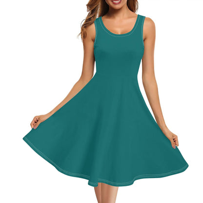Vestido DAZ de tirantes con cuello redondo y sin mangas