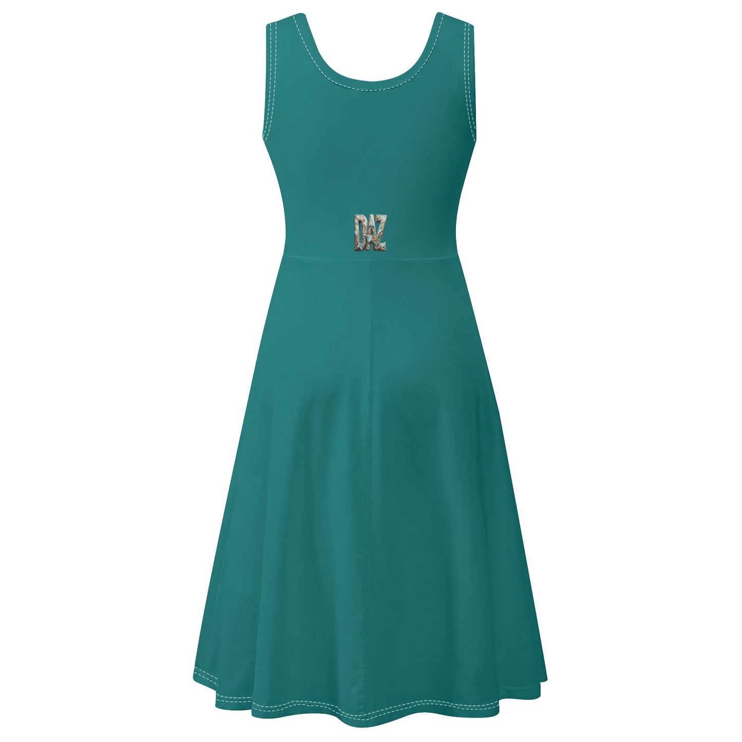 Vestido DAZ de tirantes con cuello redondo y sin mangas
