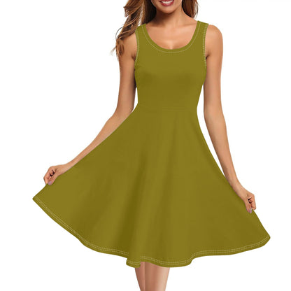 Vestido DAZ de tirantes con cuello redondo y sin mangas
