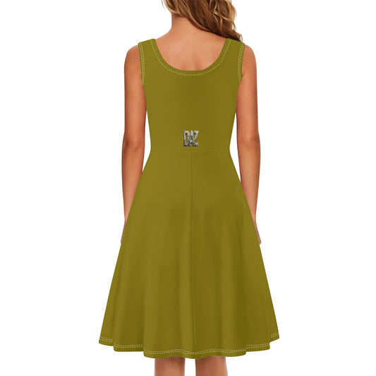 Vestido DAZ de tirantes con cuello redondo y sin mangas