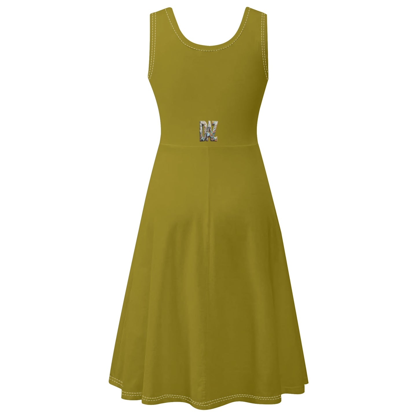 Vestido DAZ de tirantes con cuello redondo y sin mangas