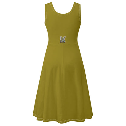 Vestido DAZ de tirantes con cuello redondo y sin mangas