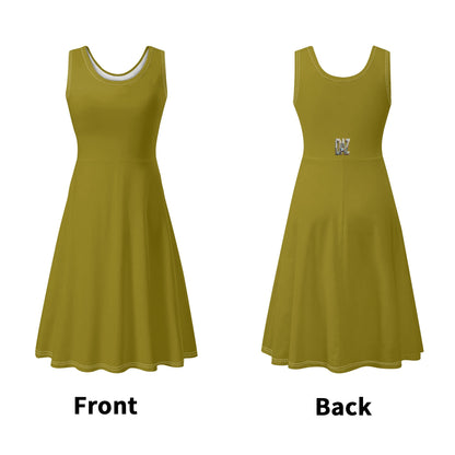 Vestido DAZ de tirantes con cuello redondo y sin mangas