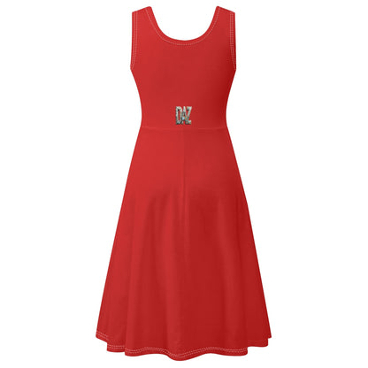 Vestido DAZ de tirantes con cuello redondo y sin mangas