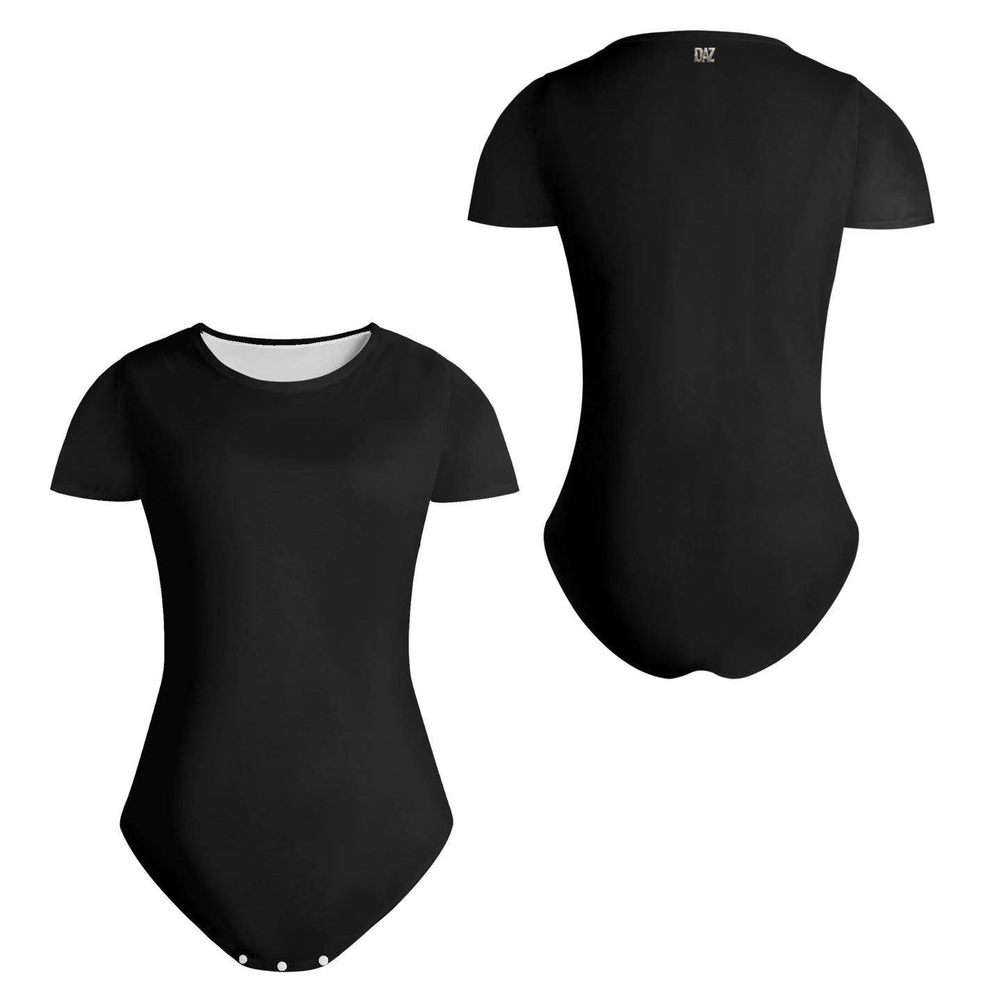 Body ajustado DAZ de manga corta y cuello redondo para mujer