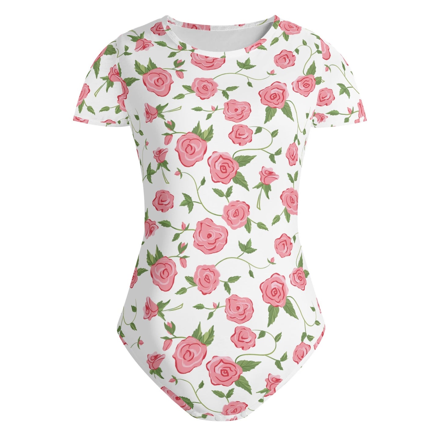 Body ajustado DAZ de manga corta y cuello redondo para mujer