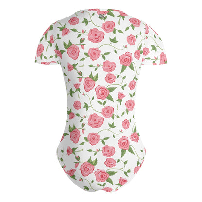 Body ajustado DAZ de manga corta y cuello redondo para mujer