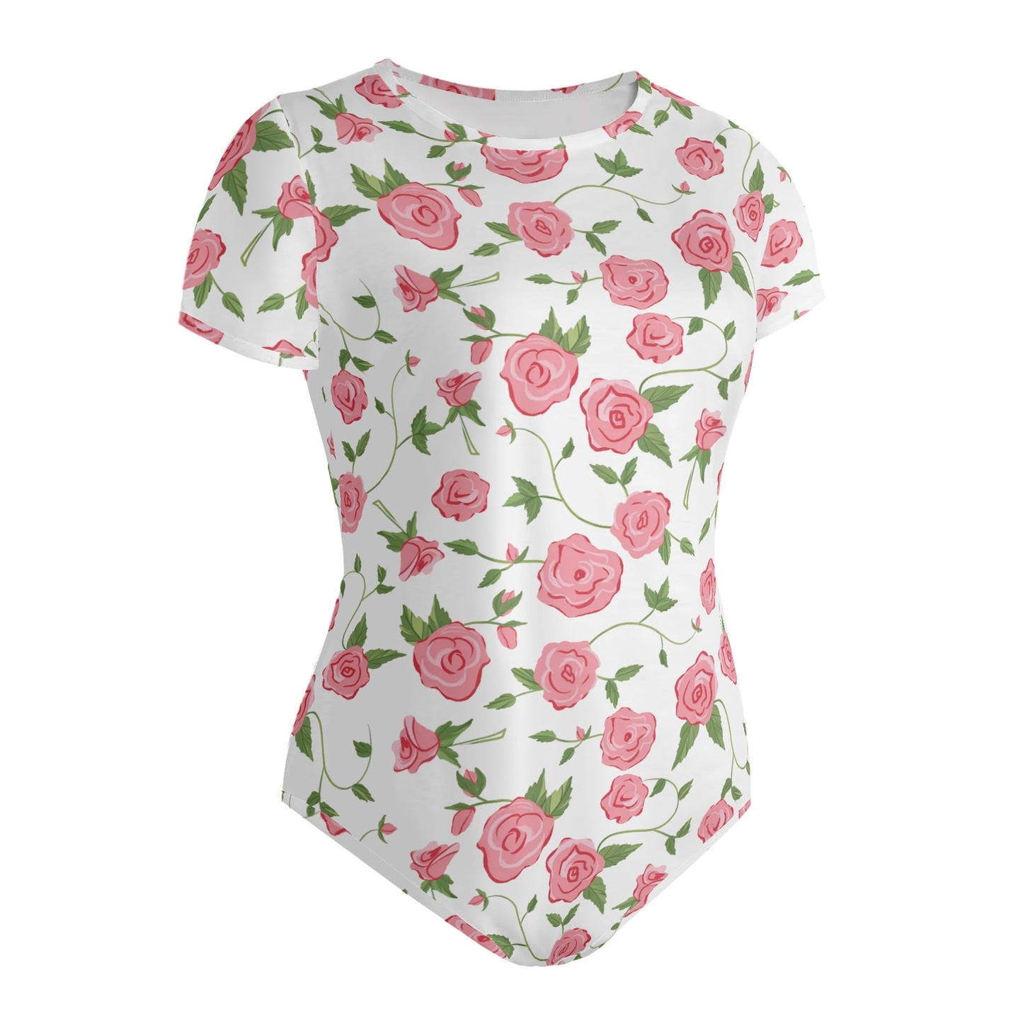 Body ajustado DAZ de manga corta y cuello redondo para mujer