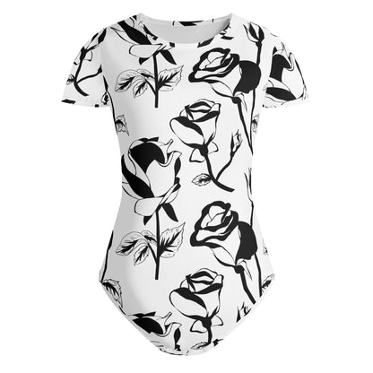Body ajustado DAZ de manga corta y cuello redondo para mujer
