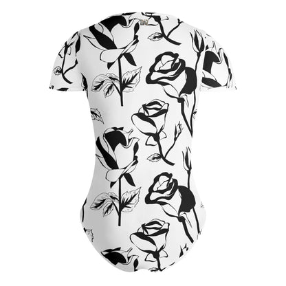 Body ajustado DAZ de manga corta y cuello redondo para mujer
