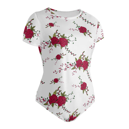 Body ajustado DAZ de manga corta y cuello redondo para mujer