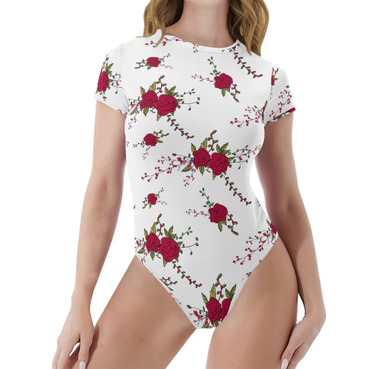 Body ajustado DAZ de manga corta y cuello redondo para mujer