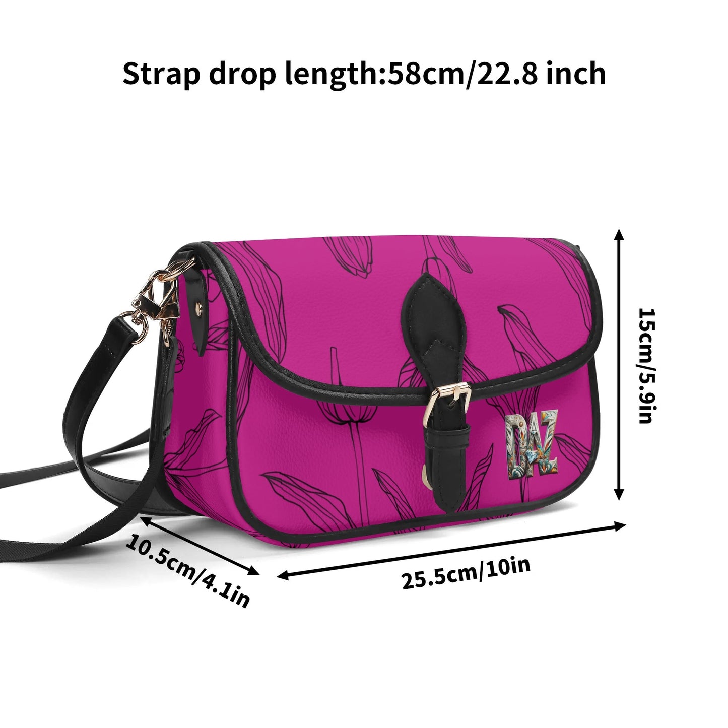 Bolso bandolera DAZ Luxury con cadena de PU para mujer
