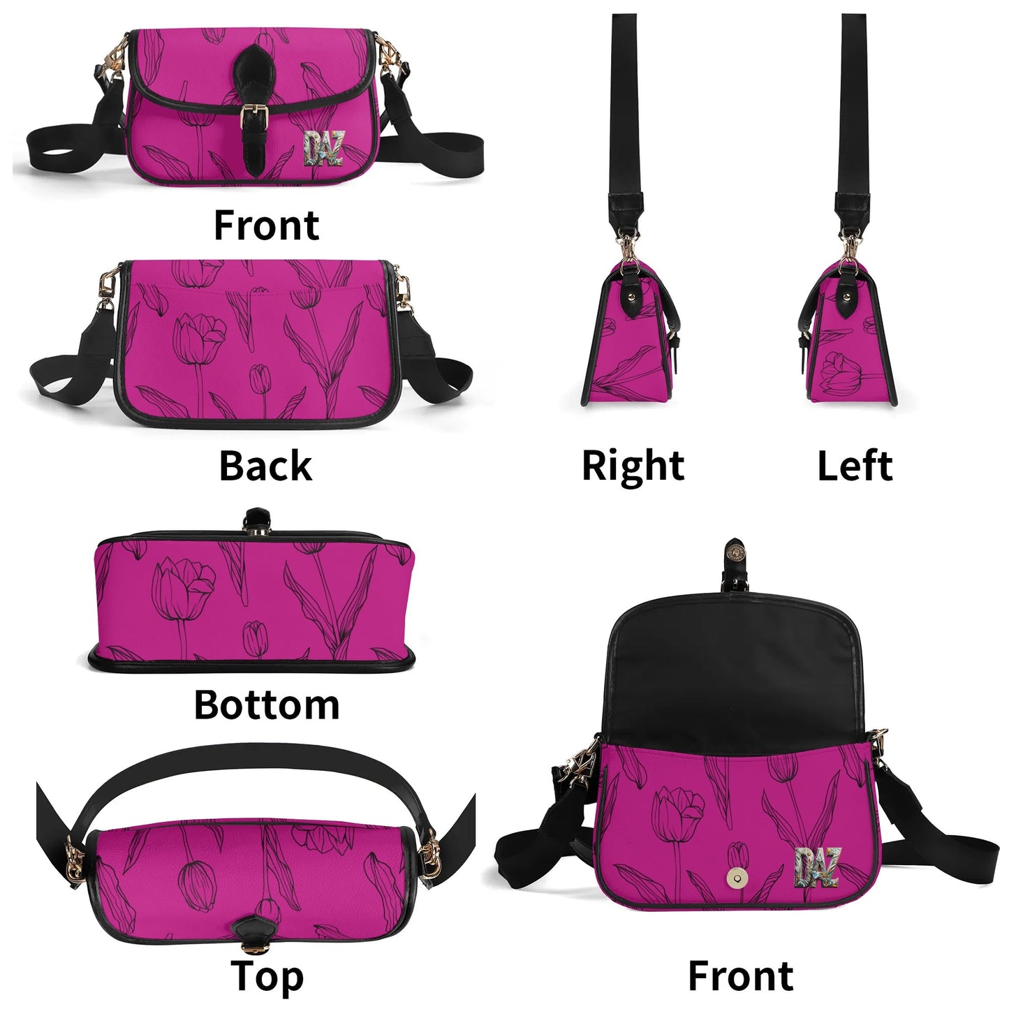 Bolso bandolera DAZ Luxury con cadena de PU para mujer