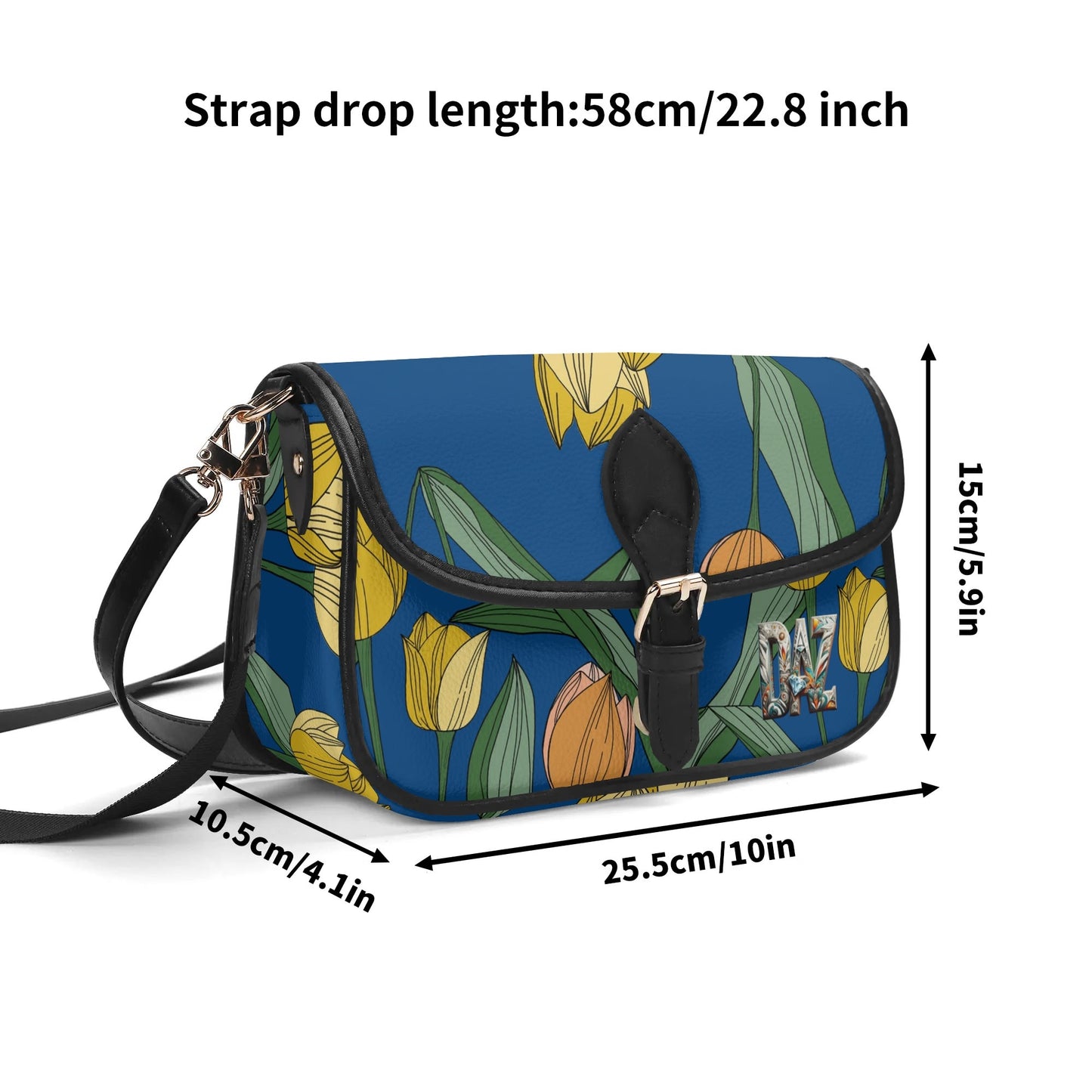 Bolso bandolera DAZ Luxury con cadena de PU para mujer