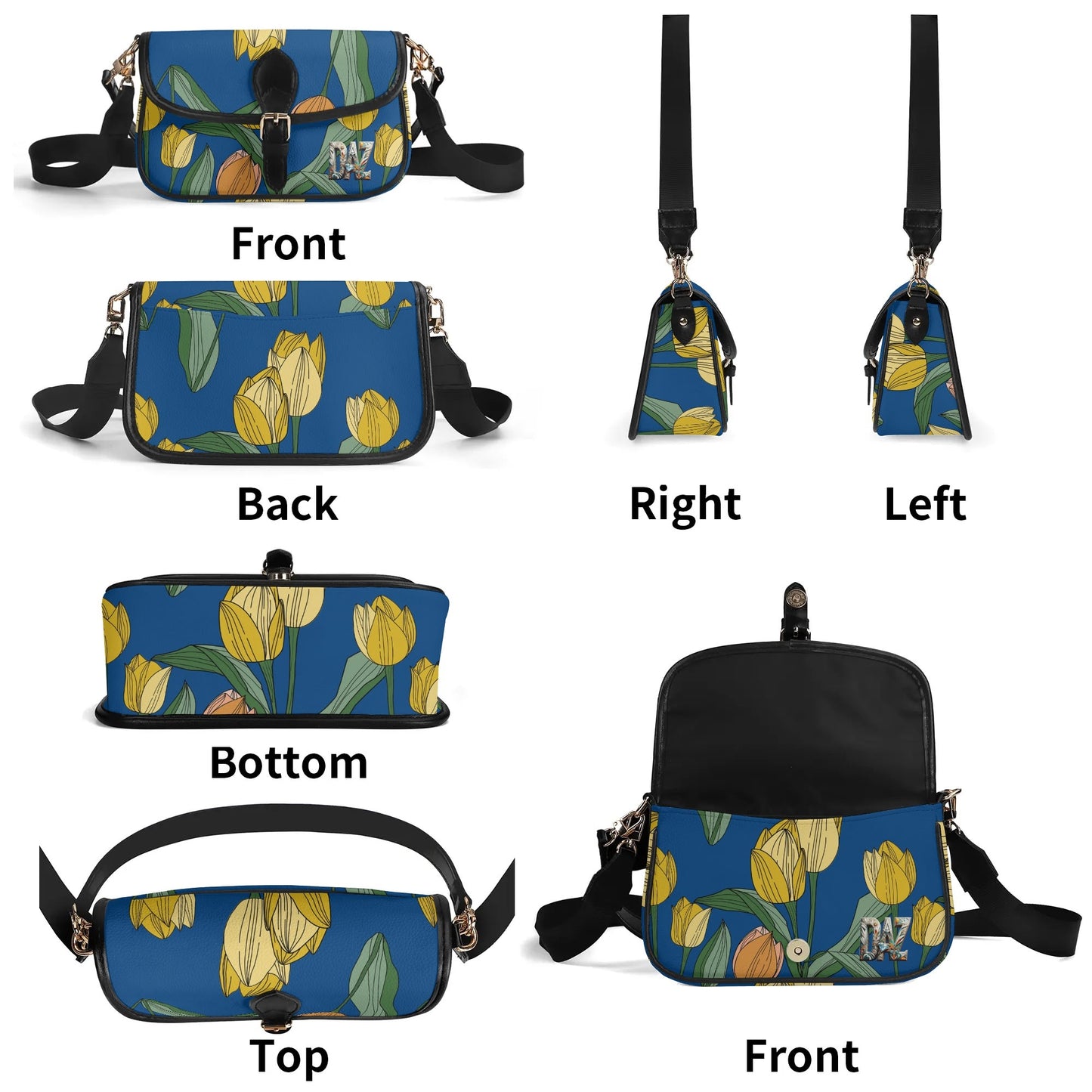 Bolso bandolera DAZ Luxury con cadena de PU para mujer