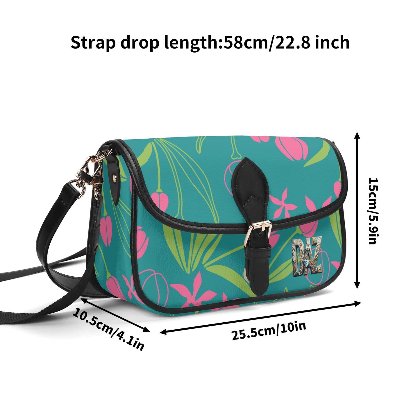 Bolso bandolera DAZ Luxury con cadena de PU para mujer