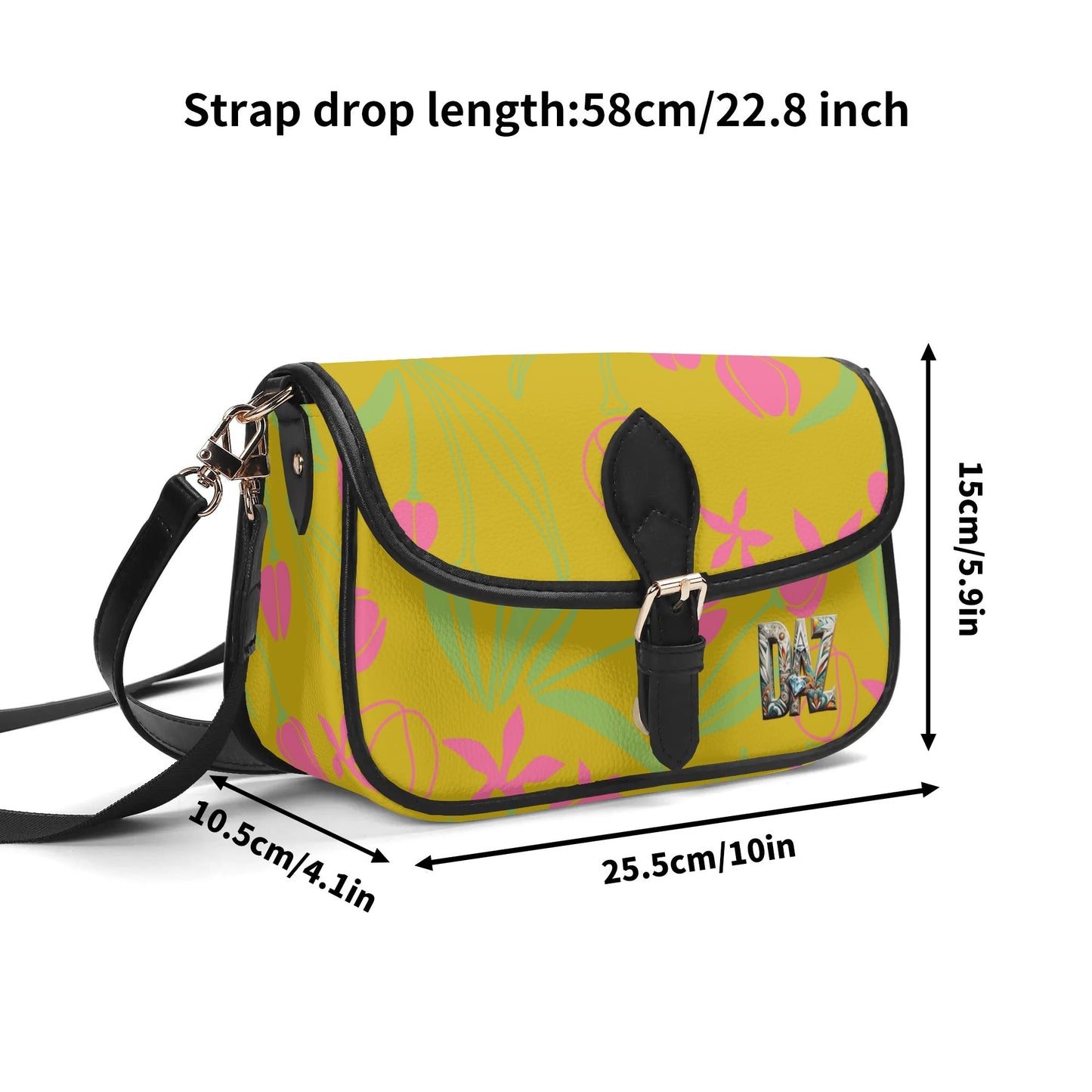 Bolso bandolera DAZ Luxury con cadena de PU para mujer