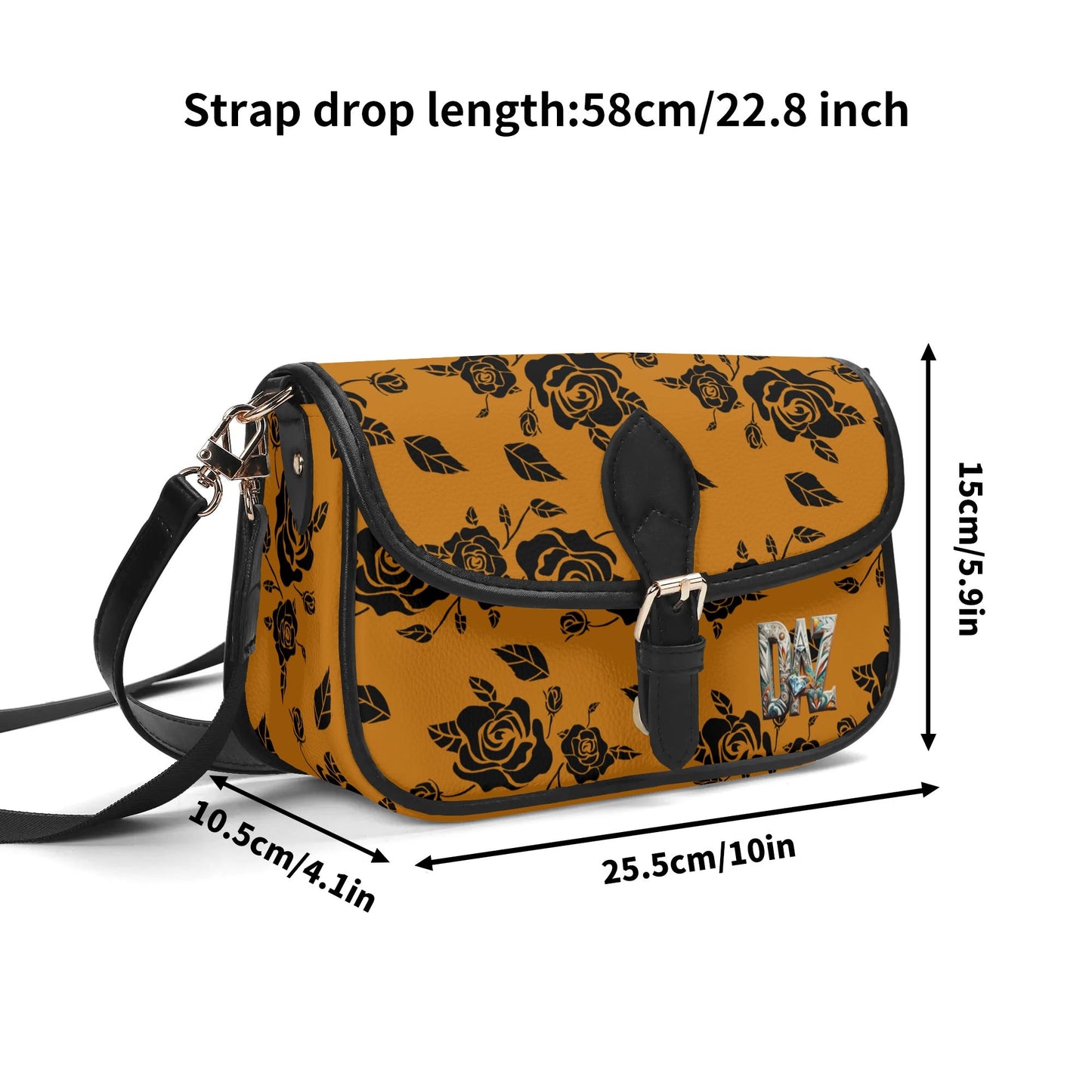 Bolso bandolera DAZ Luxury con cadena de PU para mujer