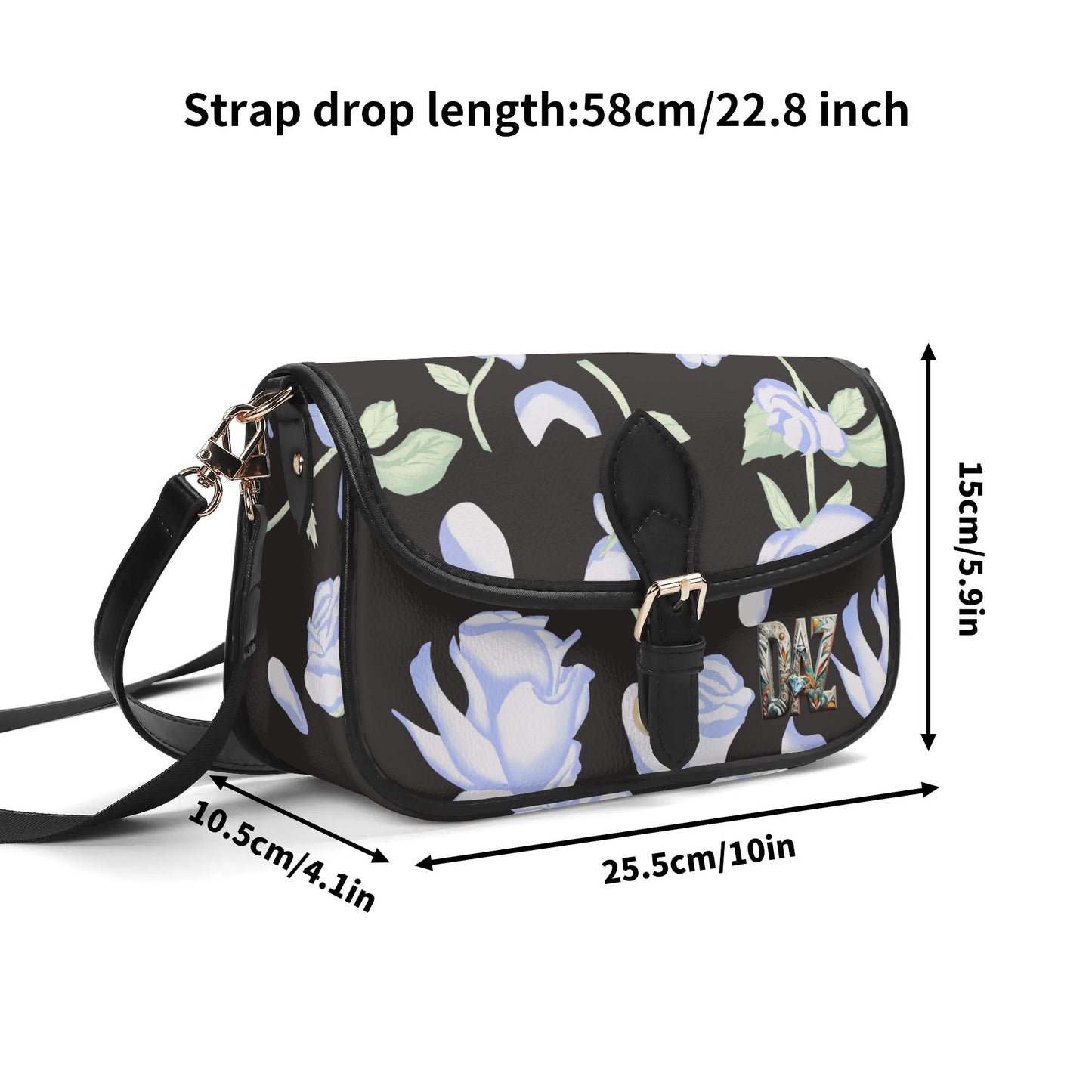 Bolso bandolera DAZ Luxury con cadena de PU para mujer