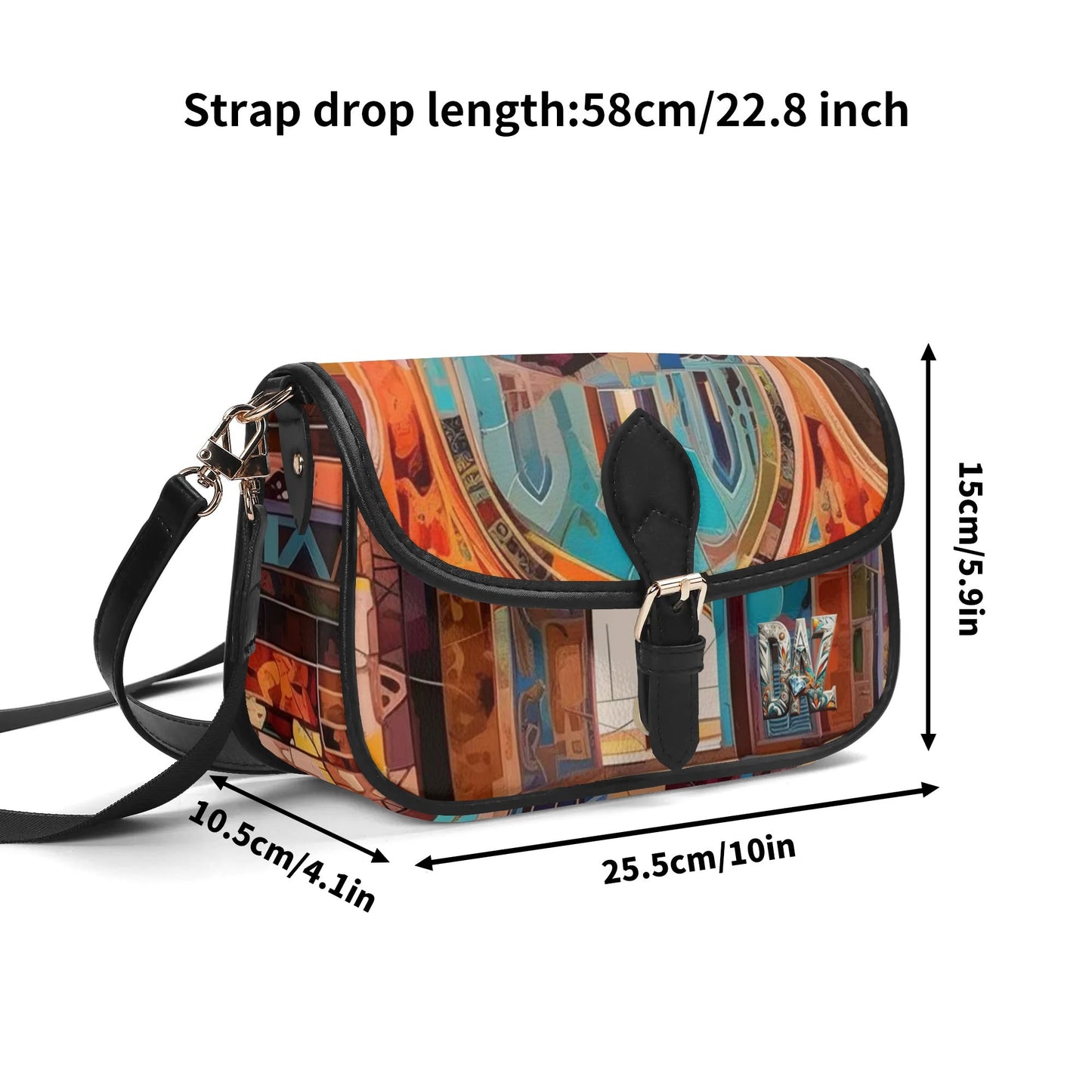 Bolso bandolera DAZ Luxury con cadena de PU para mujer