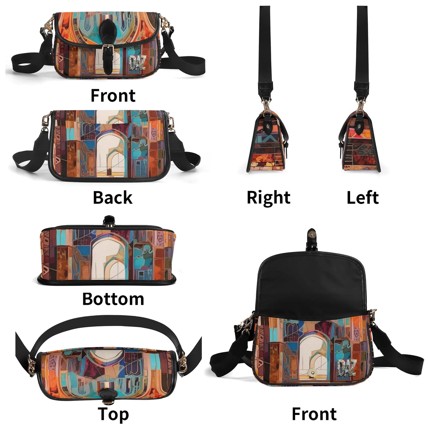 Bolso bandolera DAZ Luxury con cadena de PU para mujer