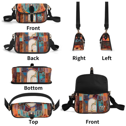 Bolso bandolera DAZ Luxury con cadena de PU para mujer