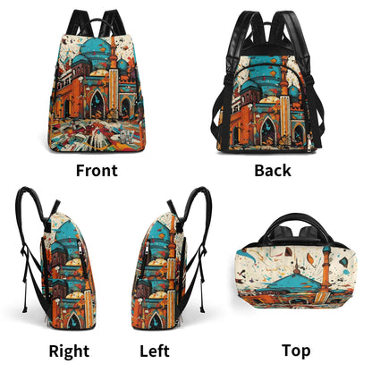 Mochila DAZ Art de PU para viajes