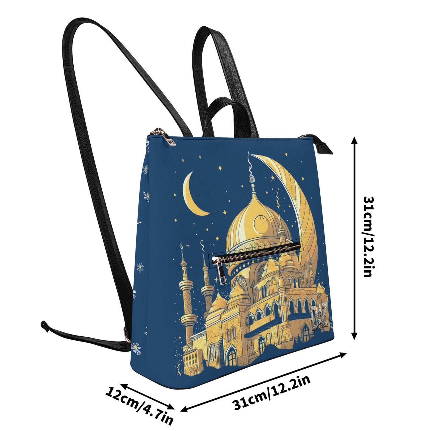 Mochila DAZ Luxury de cuero sintético para mujer