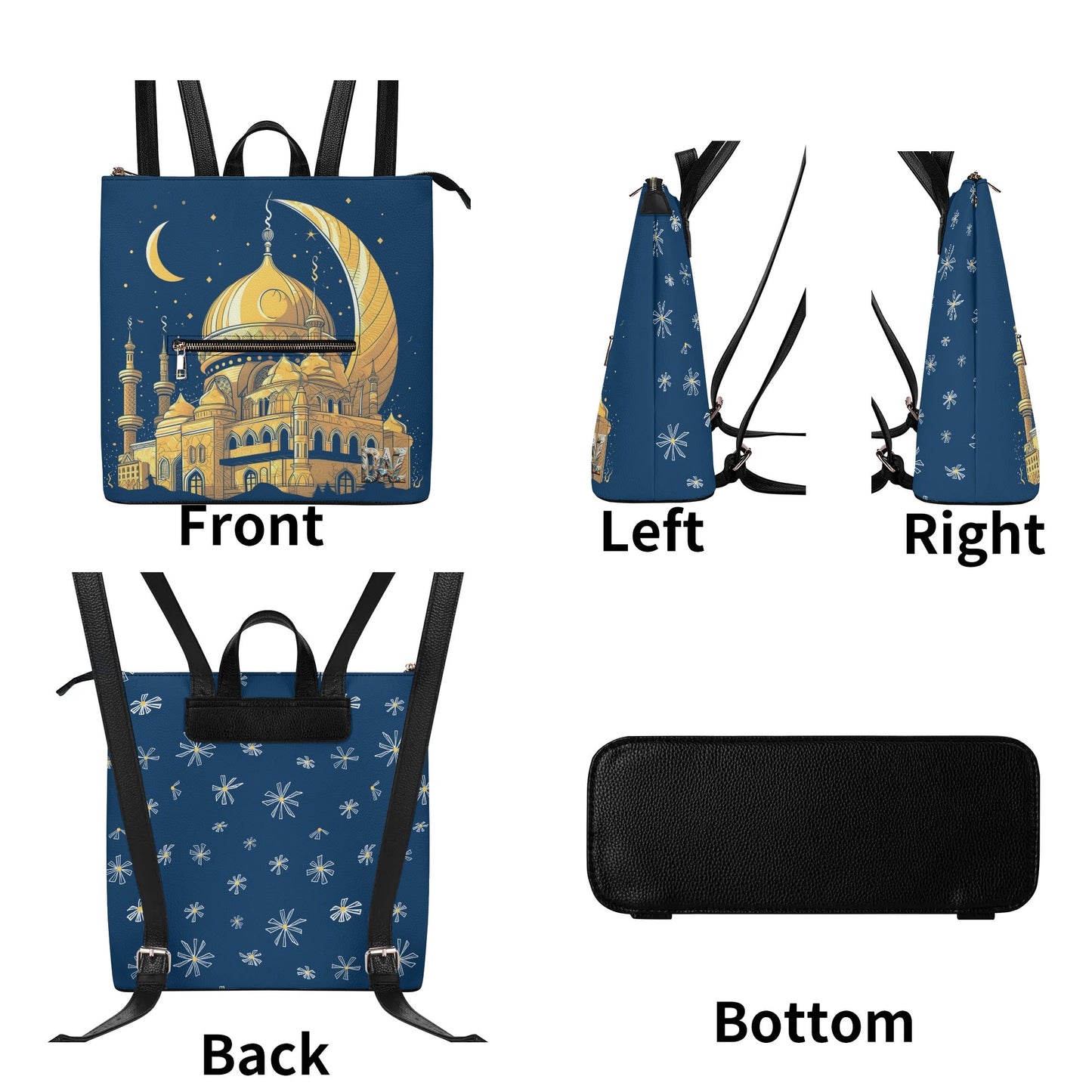 Mochila DAZ Luxury de cuero sintético para mujer