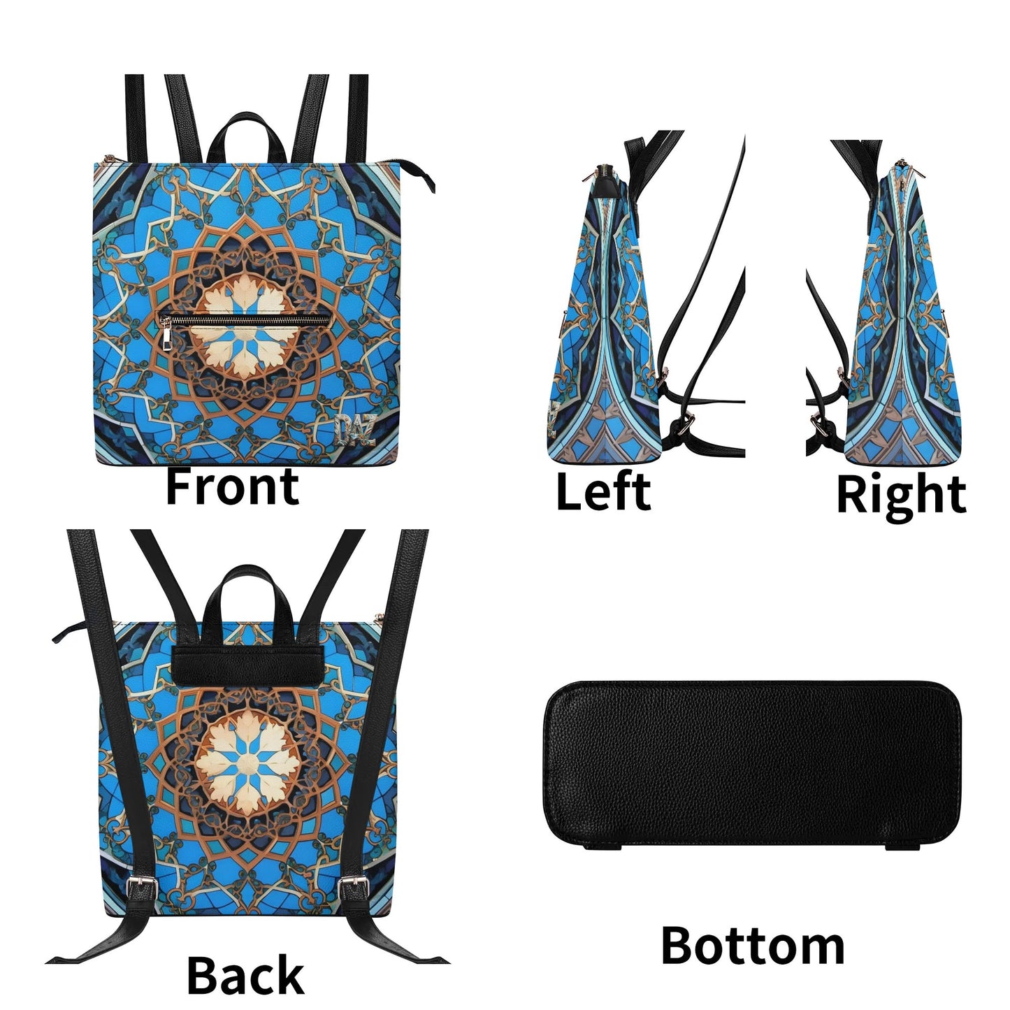 Mochila DAZ Luxury de cuero sintético para mujer