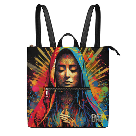 Mochila DAZ Luxury de cuero sintético para mujer
