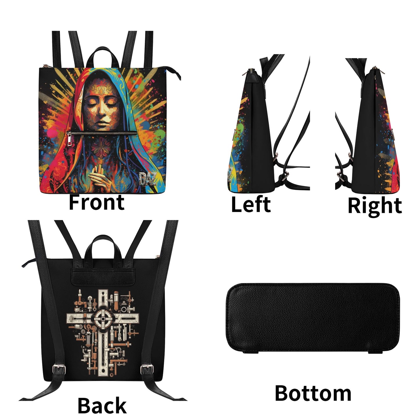 Mochila DAZ Luxury de cuero sintético para mujer