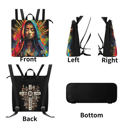Mochila DAZ Luxury de cuero sintético para mujer
