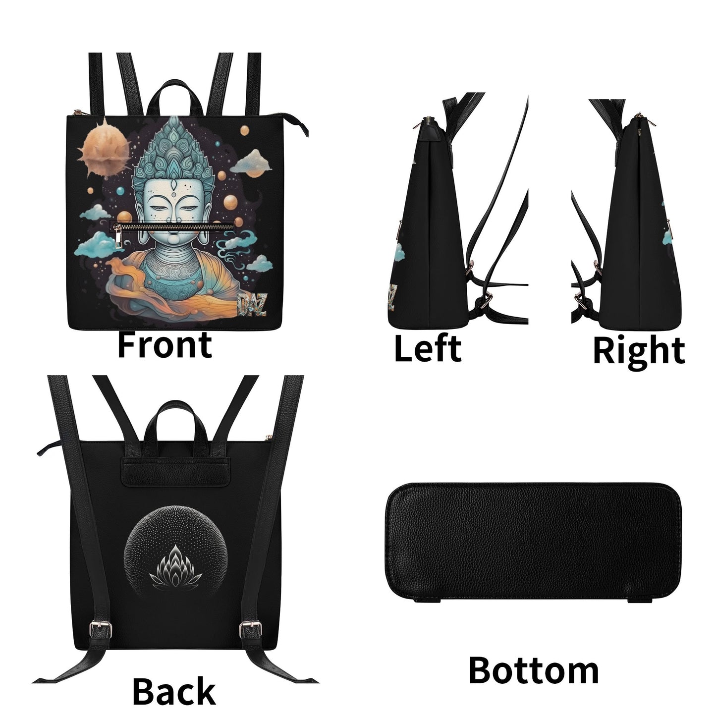 Mochila DAZ Luxury de cuero sintético para mujer