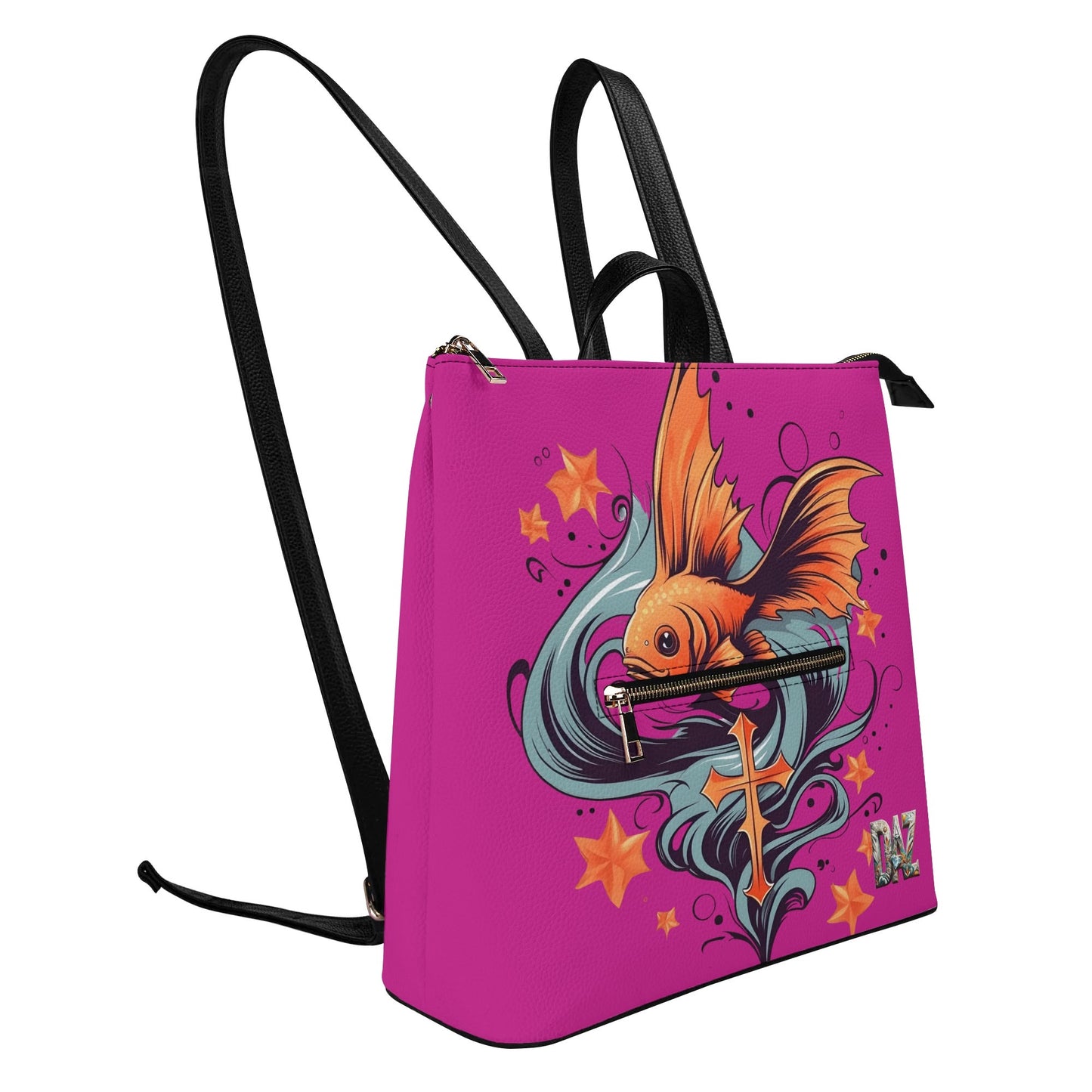 Mochila DAZ Luxury de cuero sintético para mujer
