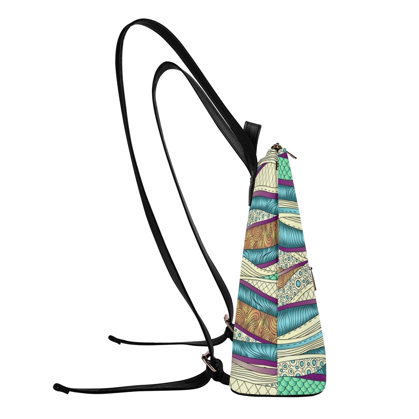 DAZ Luxury Women's Faux Leather Backpack